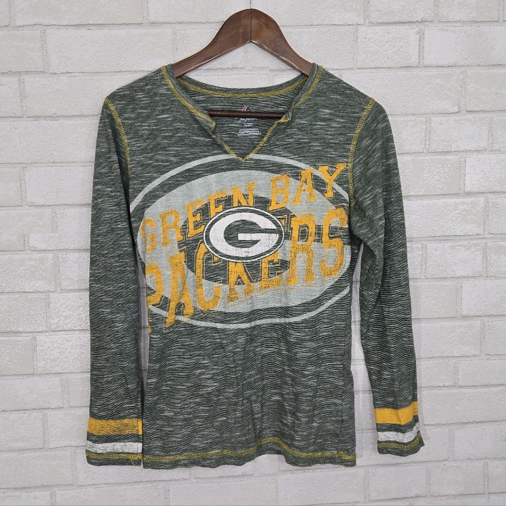 Majestic long sleeve Green Bay Packer‎ tee